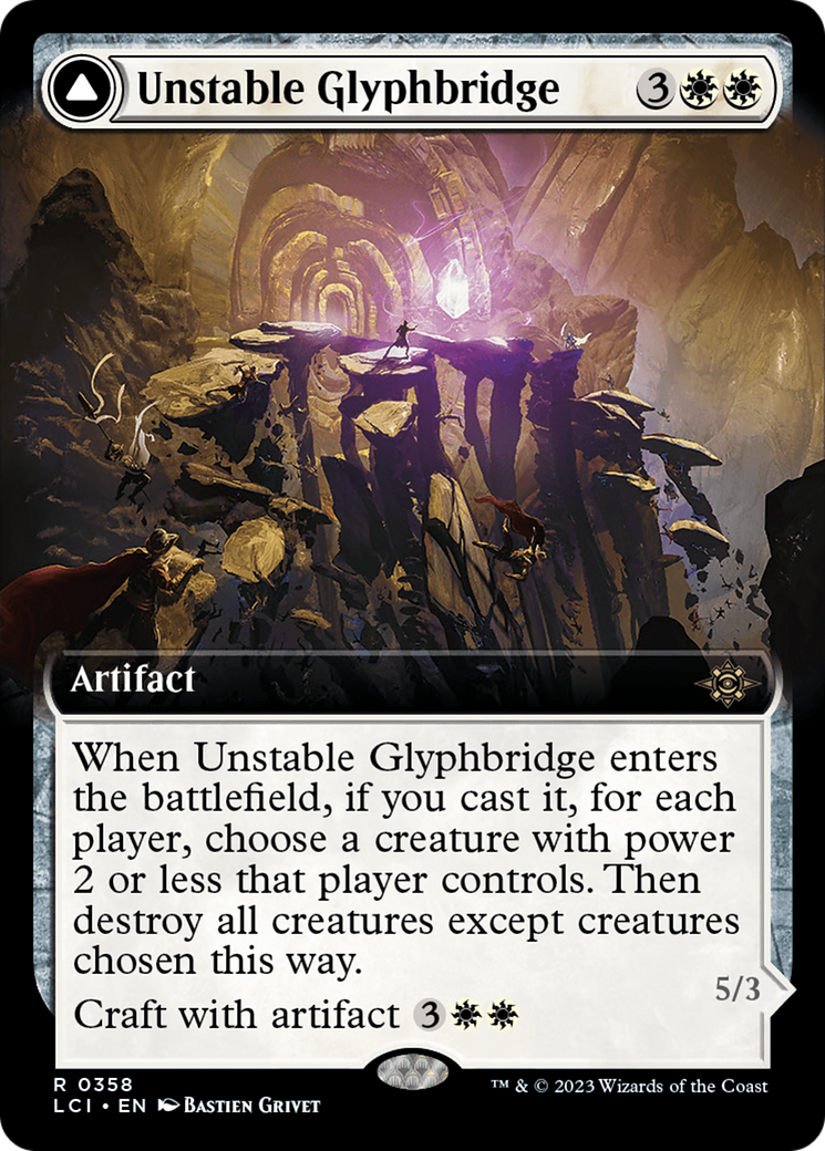 Image of Unstable Glyphbridge (Extended Art) (LCI-358) - The Lost Caverns of Ixalan: (Extended Art)