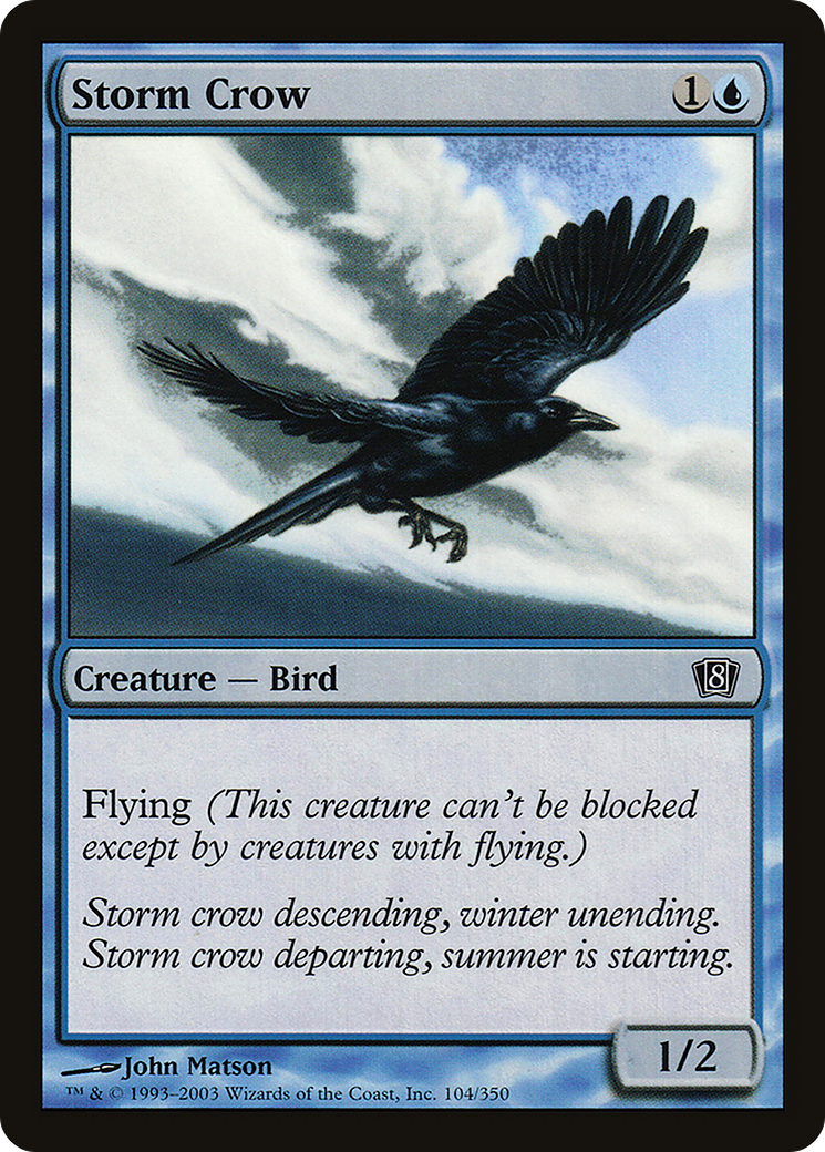 Image of Storm Crow (8ED-104) - 8th Edition