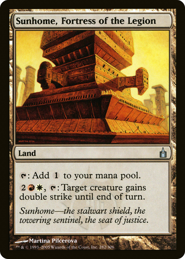 Image of Sunhome, Fortress of the Legion (RAV-282) - Ravnica: City of Guilds Foil