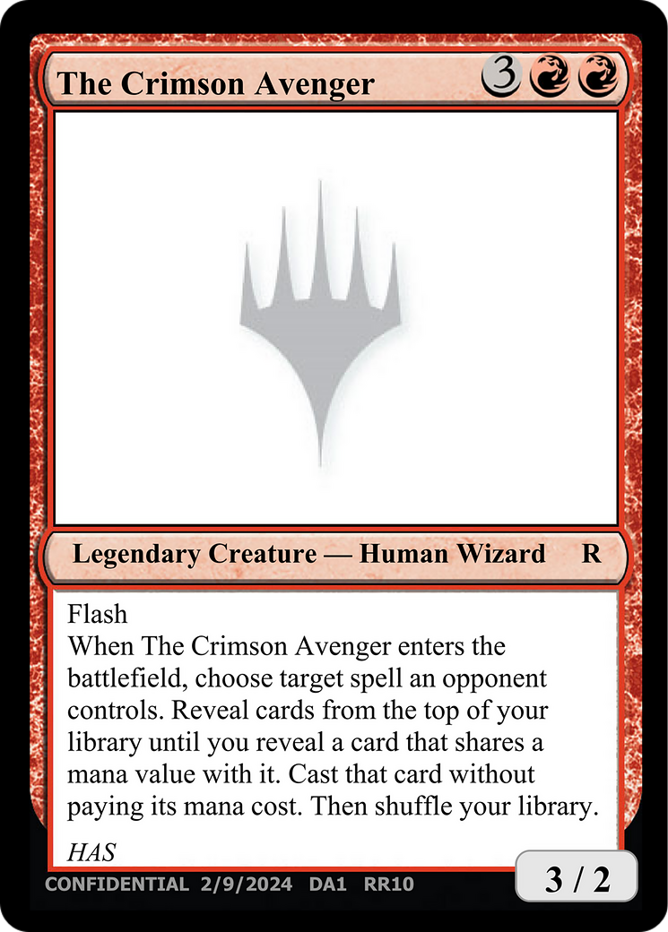Image of The Crimson Avenger (UNK-RR10) - Unknown Event