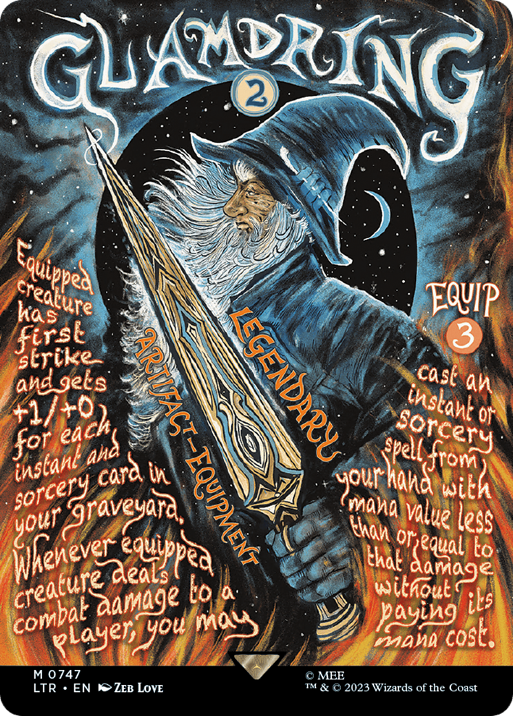 Image of Glamdring (Borderless Poster) (LTR-747) - The Lord of the Rings: Tales of Middle-earth (Borderless)