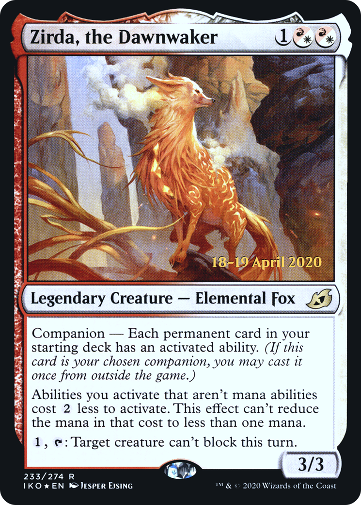 Image of Zirda, the Dawnwaker (PRE-233S) - Ikoria: Lair of Behemoths Promos: (companion) Foil
