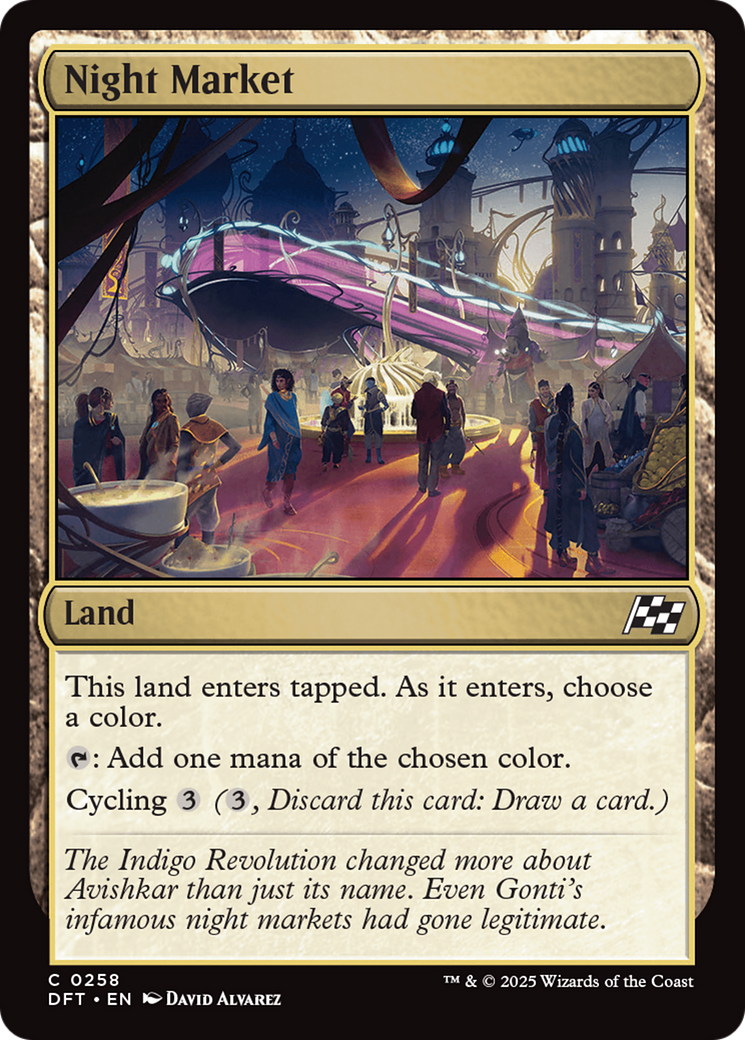 Image of Night Market (DFT-258) - Aetherdrift Foil