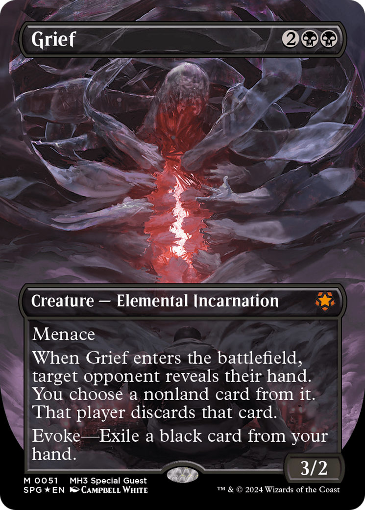 Image of Grief (Borderless) (Textured Foil) (SPG-051) - Special Guests (Borderless) Foil