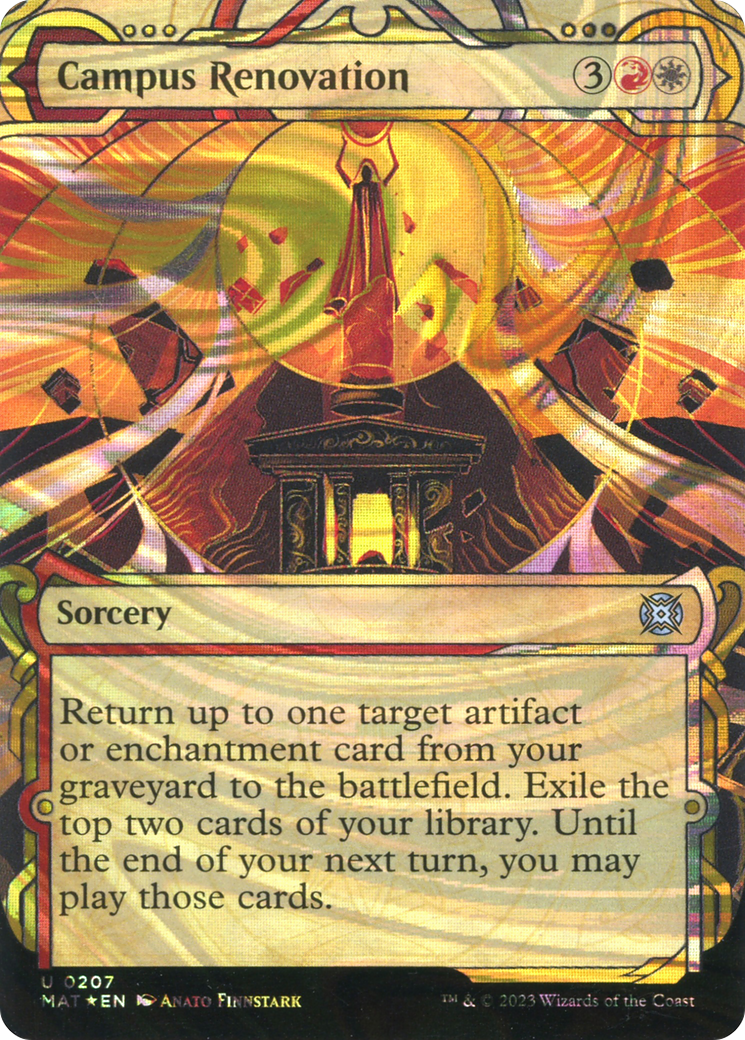 Image of Campus Renovation (Halo Foil) (MAT-207) - March of the Machine: The Aftermath: (Showcase) (Borderless) Foil
