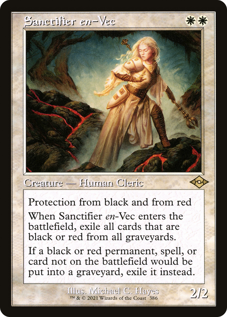 Image of Sanctifier en-Vec (Retro Frame) (MH2-386) - Modern Horizons 2 Etched Foil