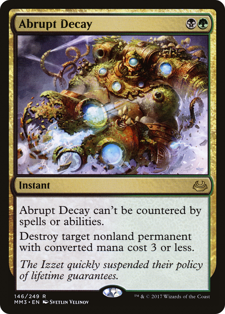 Image of Abrupt Decay (MM3-146) - Modern Masters 2017 Foil