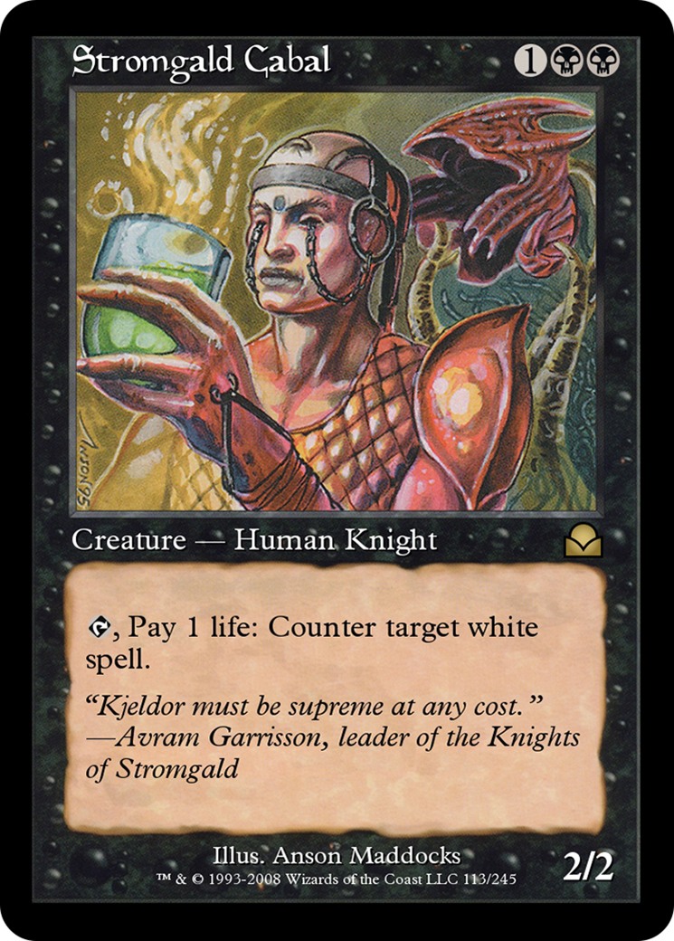 Image of Stromgald Cabal (ME2-113) - Masters Edition II
