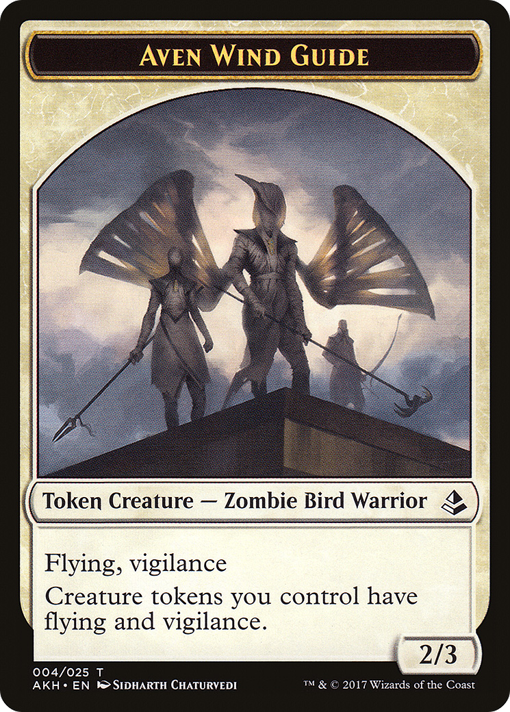Image of Aven Wind Guide Token (AKH-004) - Amonkhet Tokens Foil