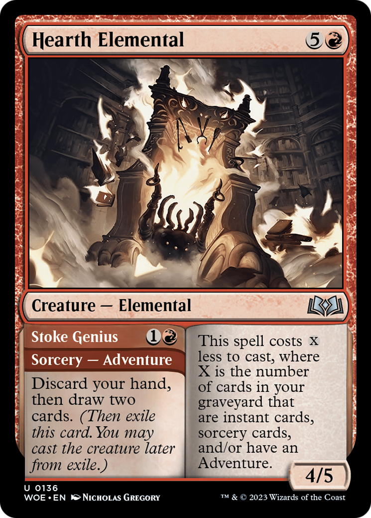 Image of Hearth Elemental (WOE-136) - Wilds of Eldraine