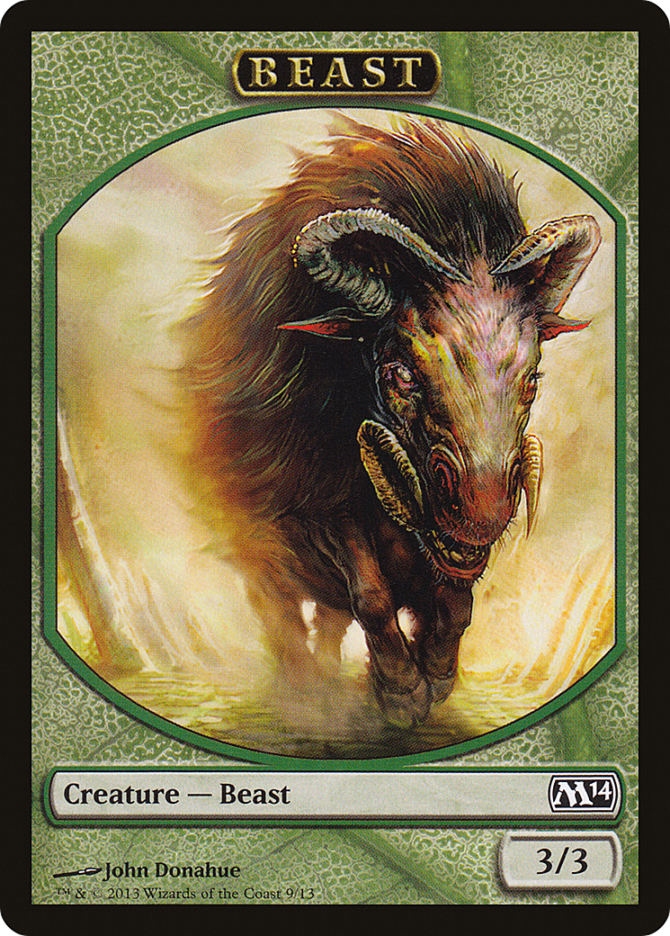 Image of Beast Token (M14-009) - Magic 2014 Tokens
