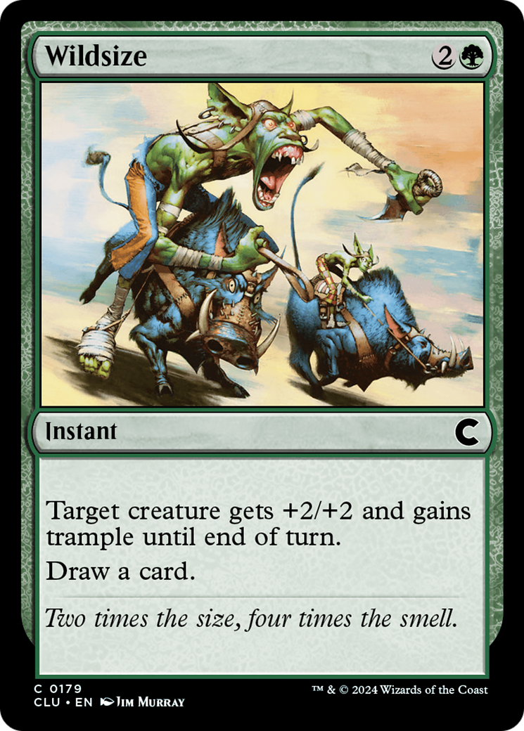 Image of Wildsize (CLU-179) - Ravnica: Clue Edition