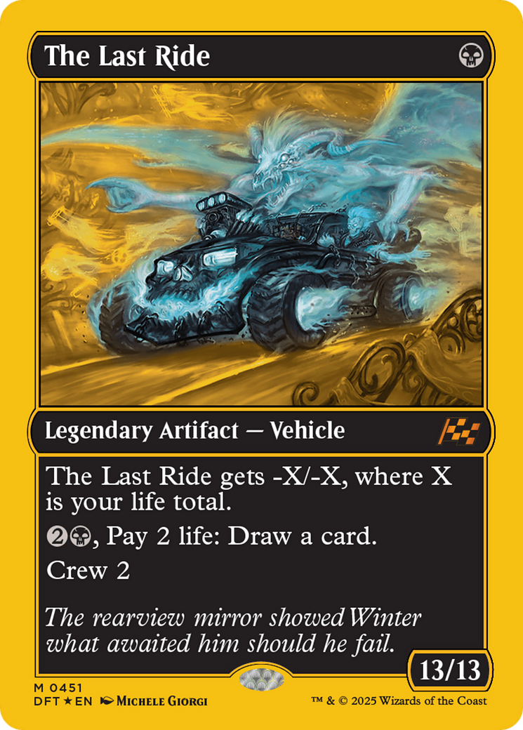 Image of The Last Ride (First-Place Foil) (DFT-451) - Aetherdrift Foil