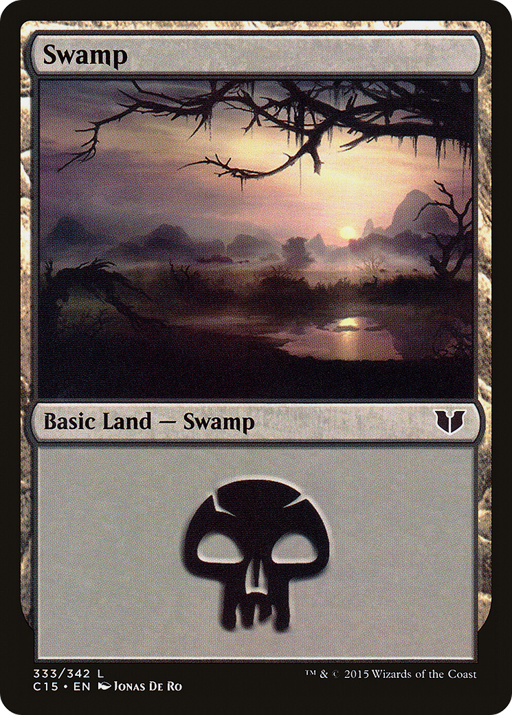 Image of Swamp (333) (C15-333) - Commander 2015