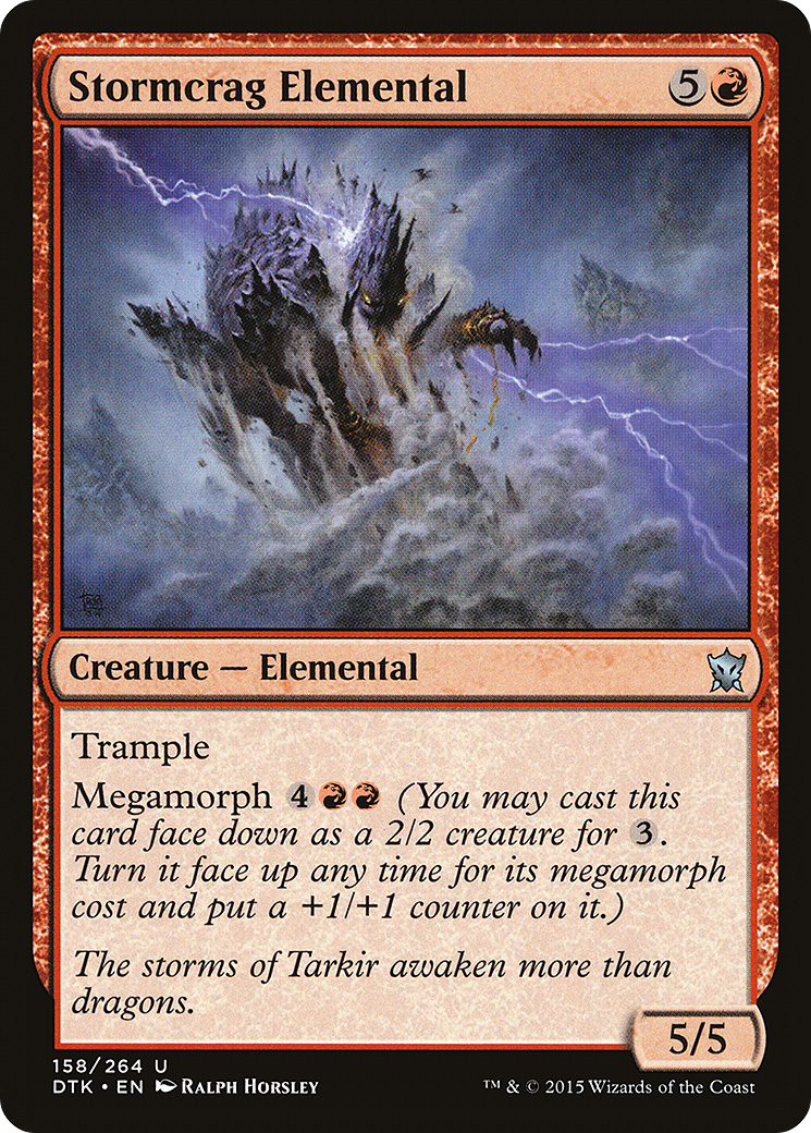 Image of Stormcrag Elemental (DTK-158) - Dragons of Tarkir