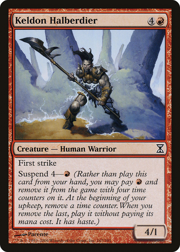 Image of Keldon Halberdier (TSP-167) - Time Spiral Foil