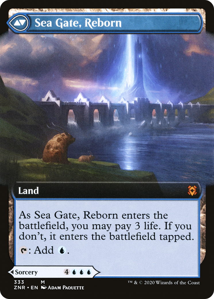 Image of Sea Gate Restoration (Extended Art) (ZNR-333) - Zendikar Rising: (Extended Art)