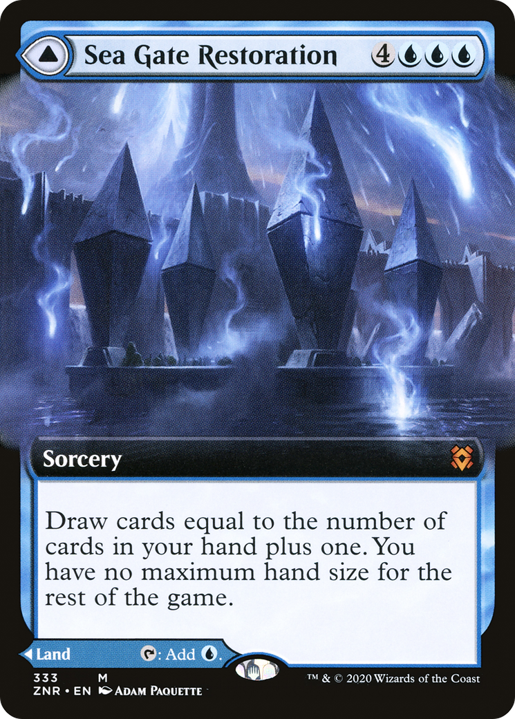 Image of Sea Gate Restoration (Extended Art) (ZNR-333) - Zendikar Rising: (Extended Art)