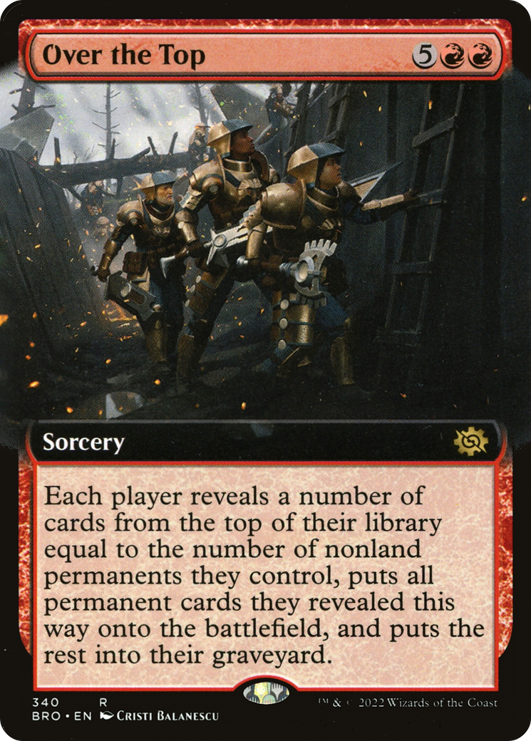 Image of Over the Top (Extended Art) (BRO-340) - The Brothers' War: (Extended Art)