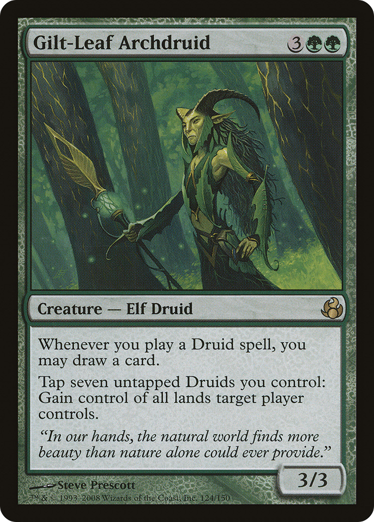 Image of Gilt-Leaf Archdruid (MOR-124) - Morningtide Foil
