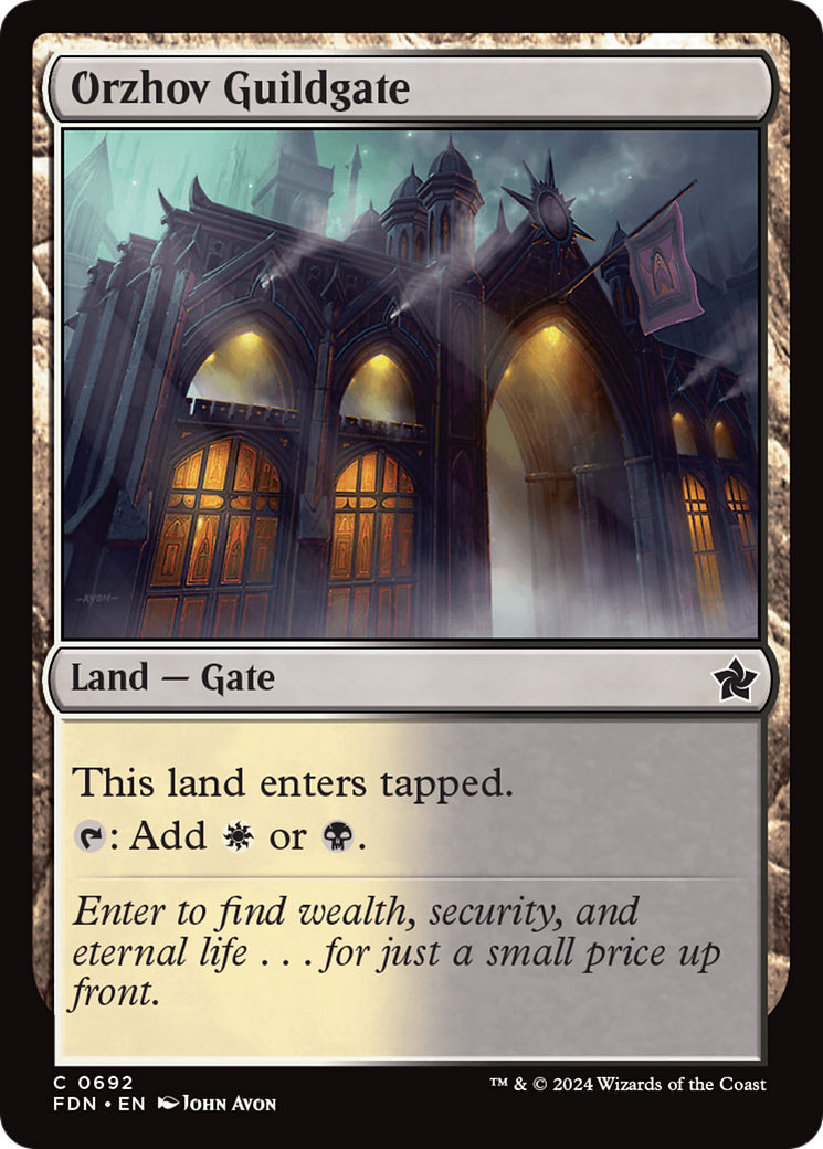 Image of Orzhov Guildgate (FDN-692) - Foundations