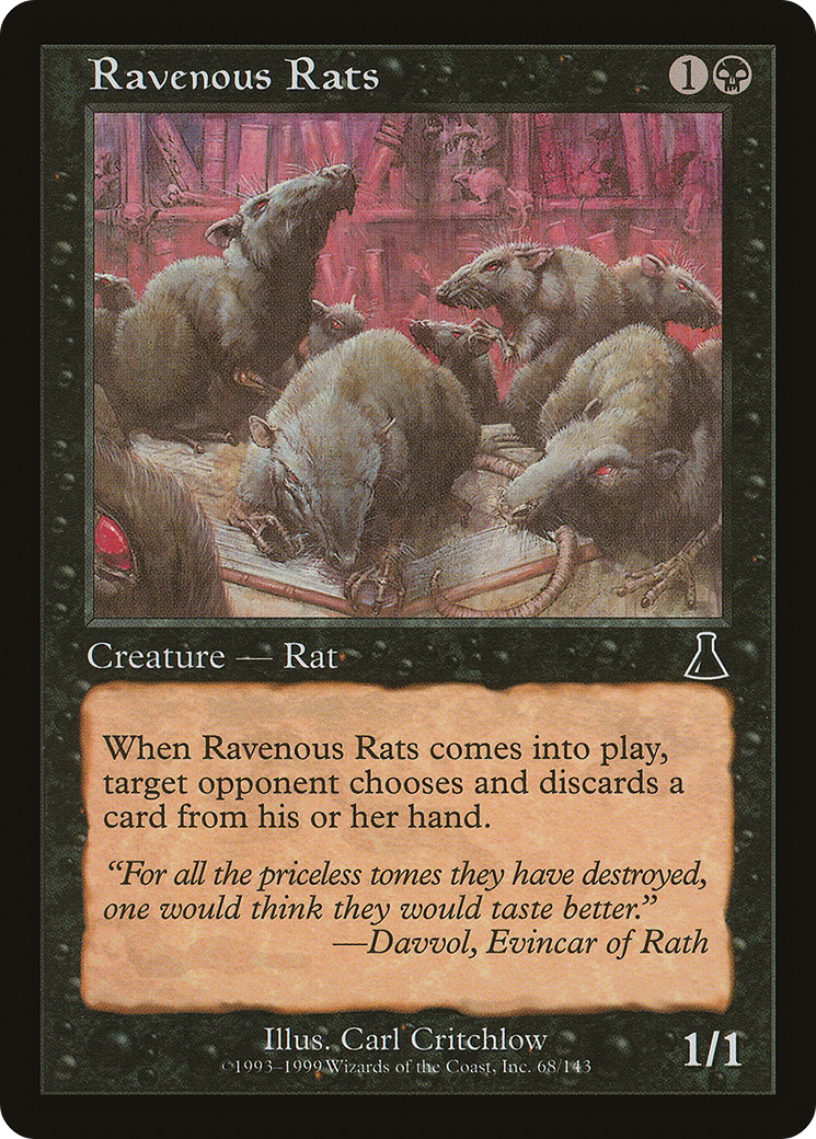 Image of Ravenous Rats (UDS-068) - Urza's Destiny Foil