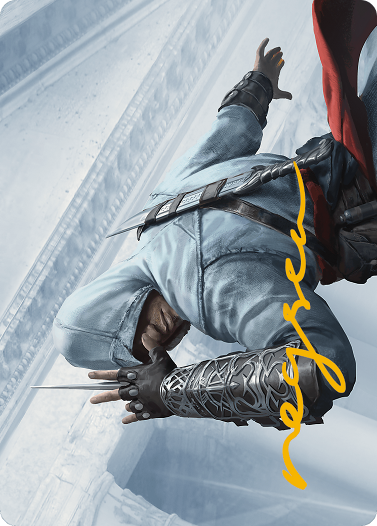 Image of Altair Ibn-La'Ahad Art Card (Gold-Stamped Signature) (ASACR-015) - Assassin's Creed Art Series (Borderless)