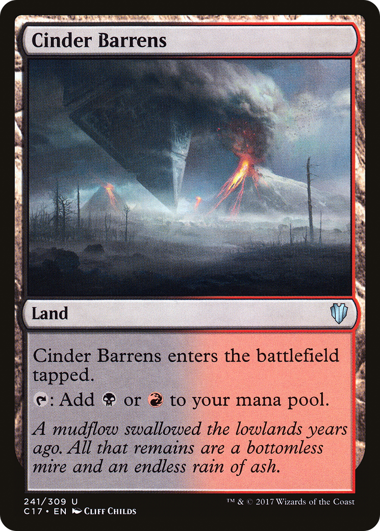 Image of Cinder Barrens (C17-241) - Commander 2017