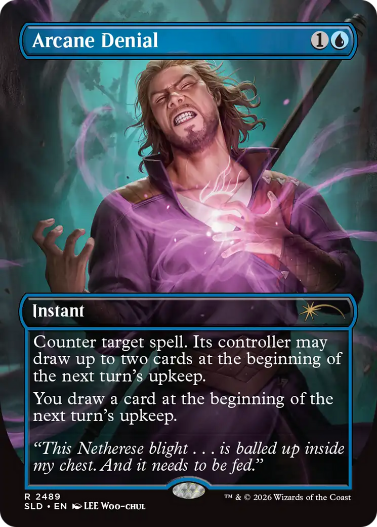 Image of Arcane Denial (SLD-2489) - undefined (Borderless) Foil