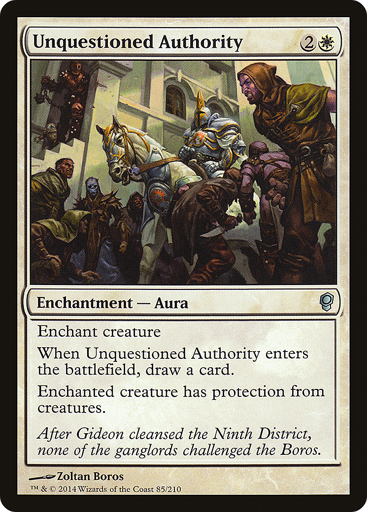 Image of Unquestioned Authority (CNS-085) - Conspiracy Foil