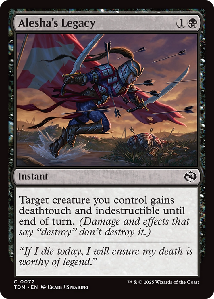 Image of Alesha's Legacy (TDM-072) - Tarkir: Dragonstorm