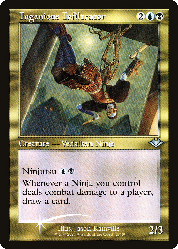 Image of Ingenious Infiltrator (Retro Frame) (MH1-028) - Modern Horizons 1 Timeshifts Etched Foil