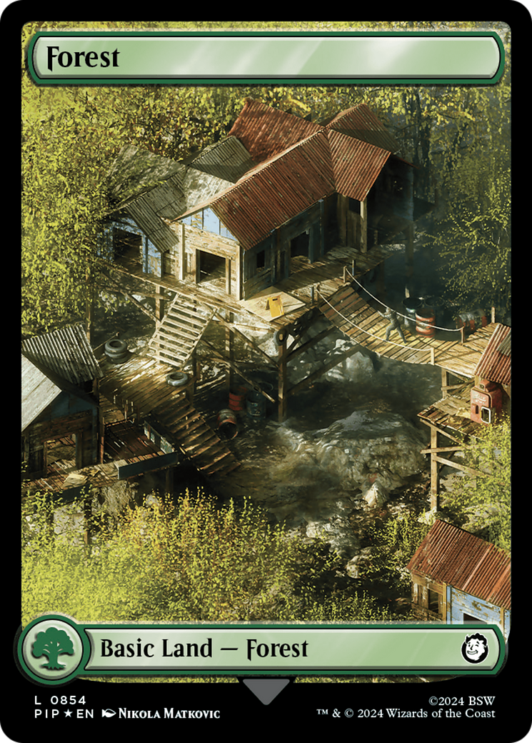 Image of Forest (0854) (Surge Foil) (PIP-854) - Fallout Foil