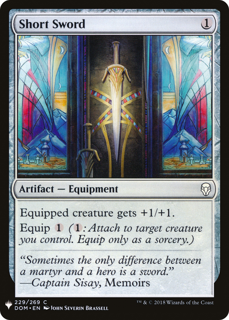 Image of Short Sword (LIST-229) - The List
