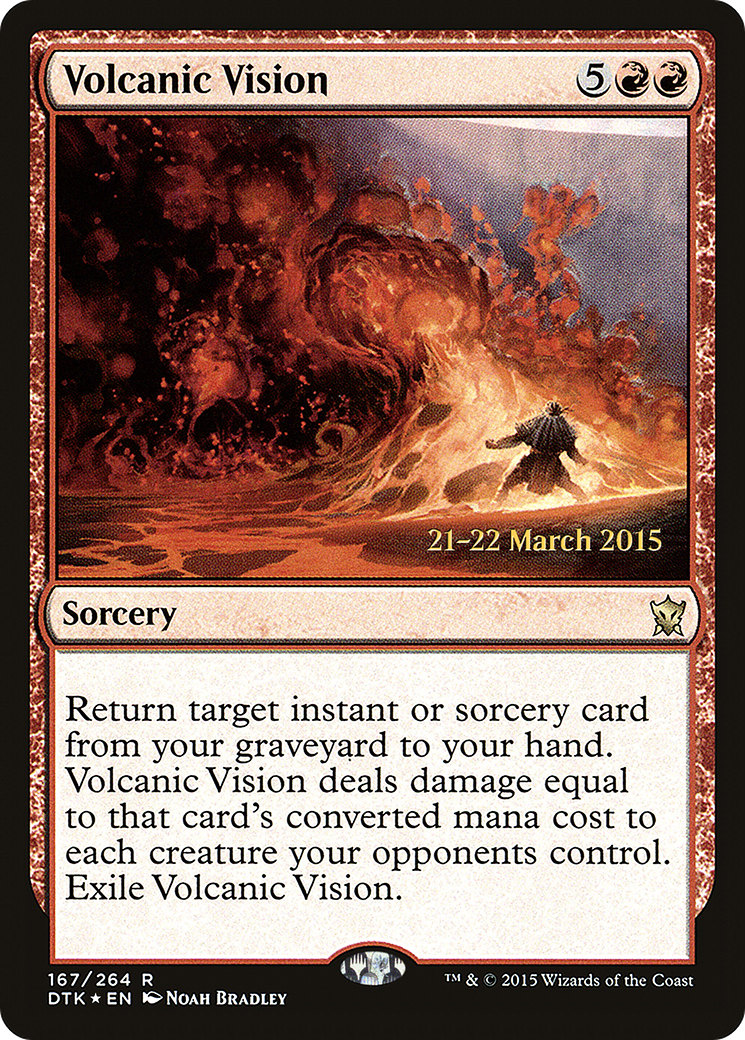 Image of Volcanic Vision (PRE-167) - Dragons of Tarkir Promos Foil