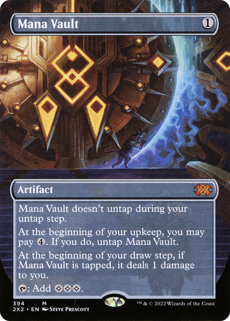 Image of Mana Vault (Borderless) (2X2-394) - Double Masters 2022 (Borderless) Foil