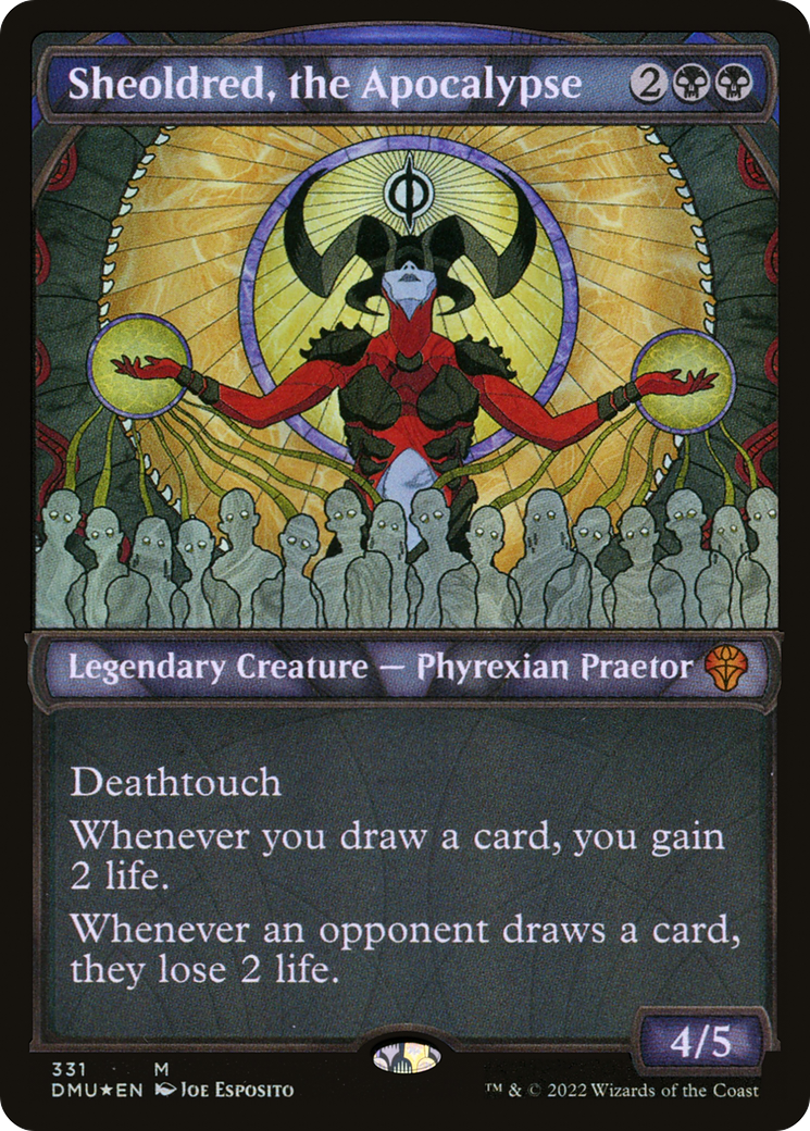 Image of Sheoldred, the Apocalypse (Textured Foil) (DMU-331) - Dominaria United: (Showcase) Foil