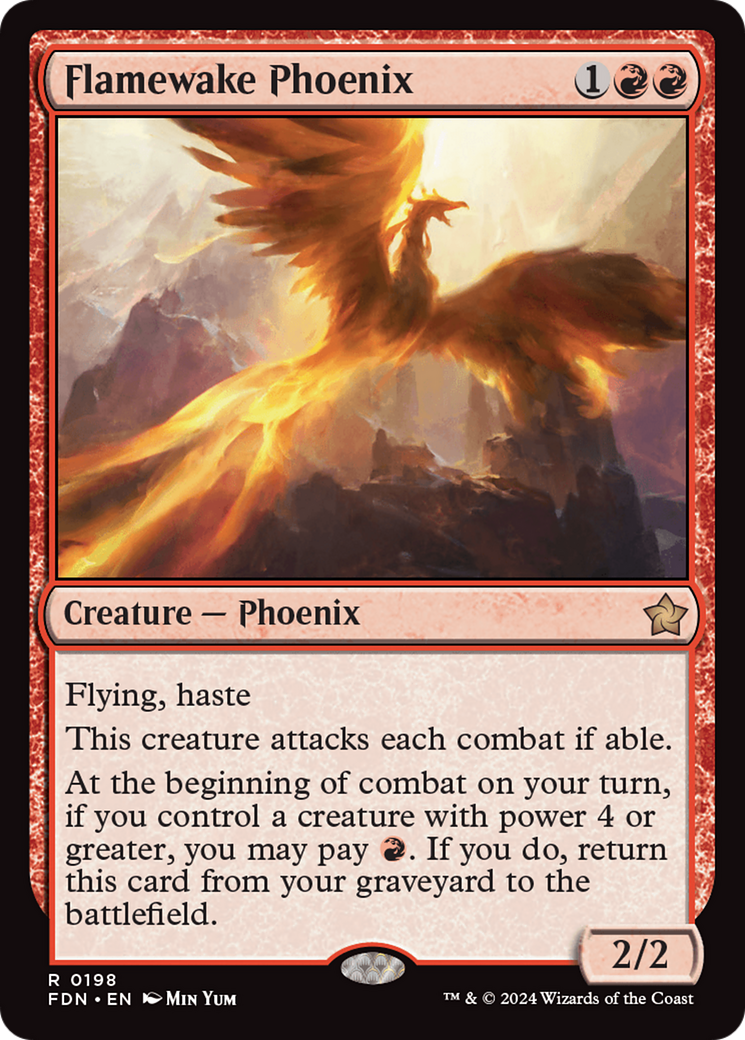 Image of Flamewake Phoenix (FDN-198) - Foundations Foil