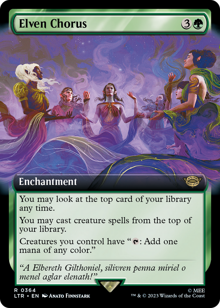 Image of Elven Chorus (Extended Art) (LTR-364) - The Lord of the Rings: Tales of Middle-earth: (Extended Art)