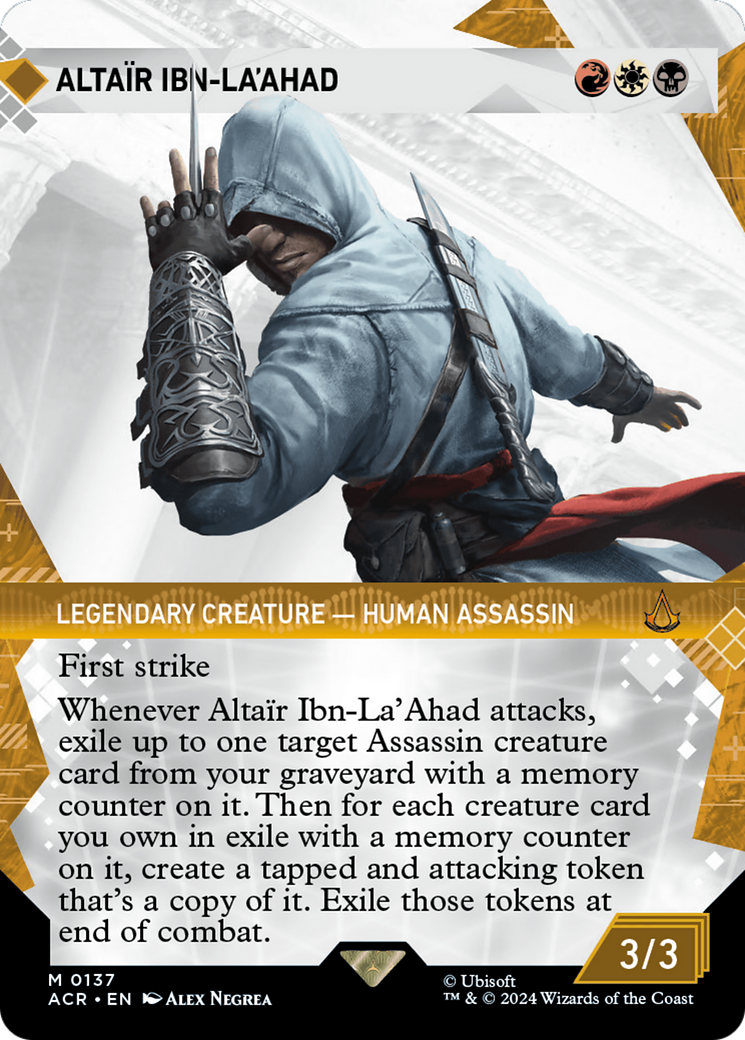 Image of Altair Ibn-La'Ahad (Showcase) (ACR-137) - Assassin's Creed: (Showcase) (Borderless) Foil
