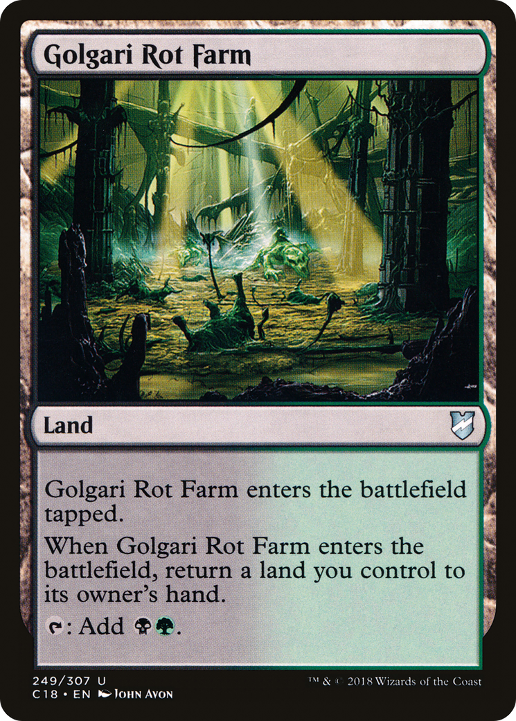 Image of Golgari Rot Farm (C18-249) - Commander 2018
