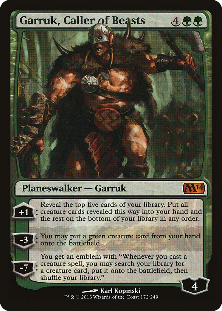 Image of Garruk, Caller of Beasts (M14-172) - Magic 2014
