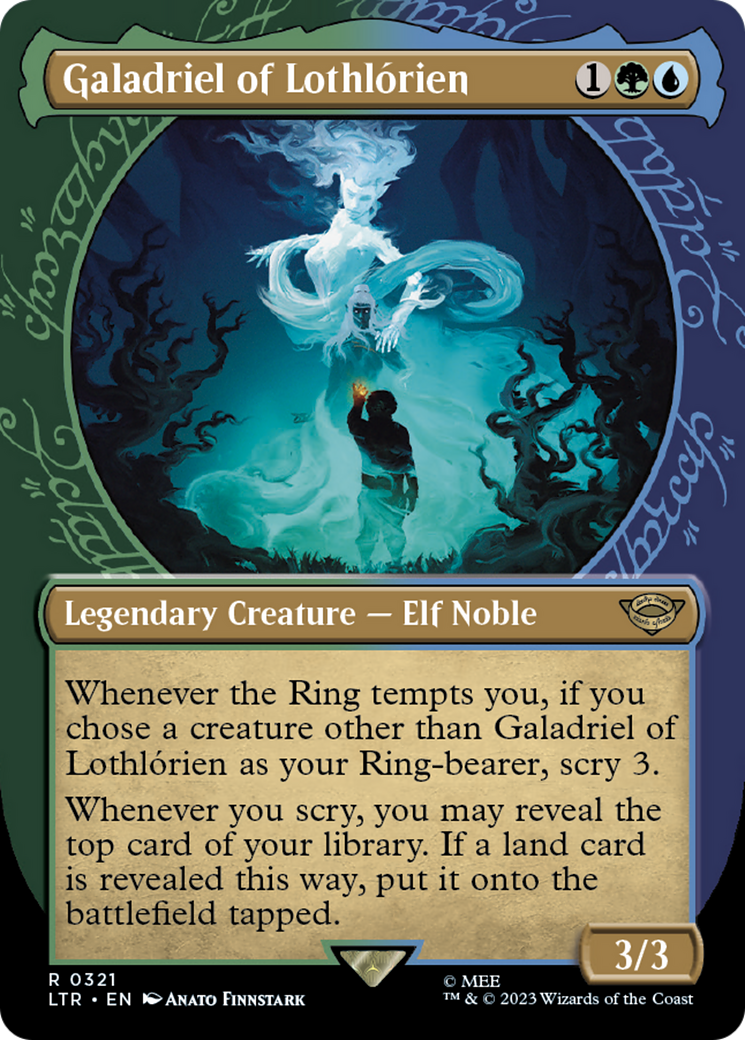 Image of Galadriel of Lothlorien (Showcase) (LTR-321) - The Lord of the Rings: Tales of Middle-earth: (Showcase) (Borderless)