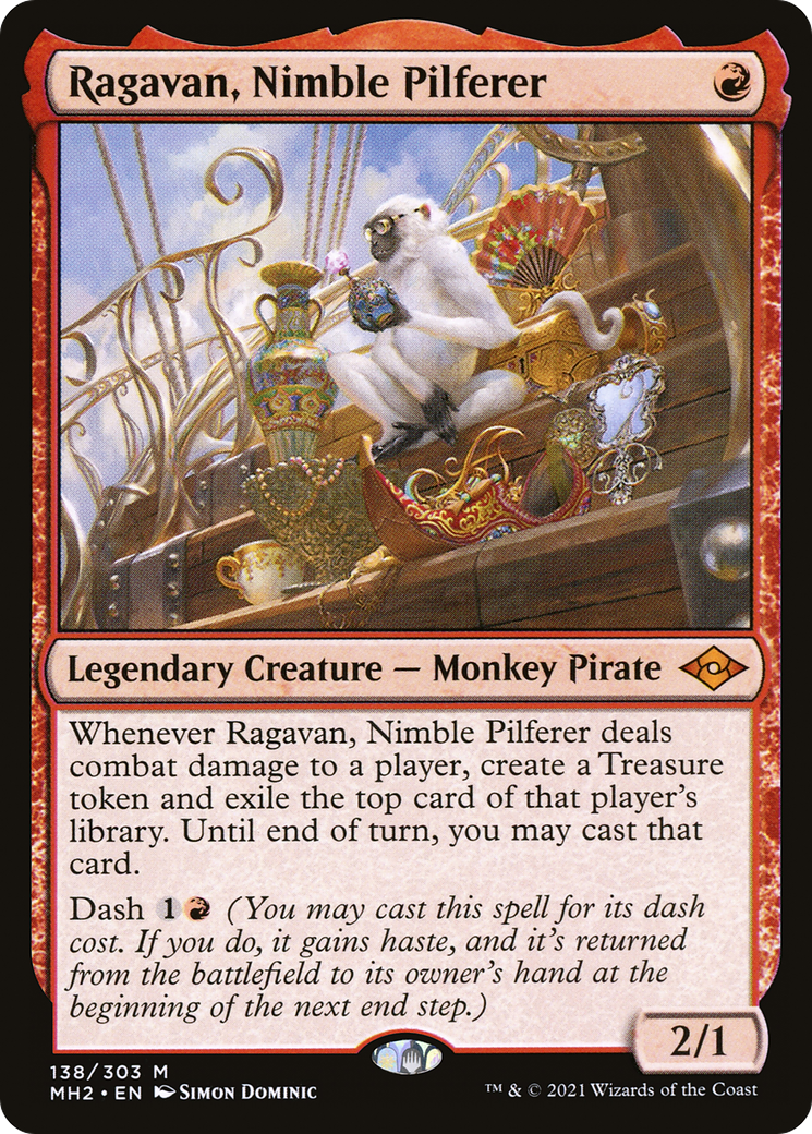 Image of Ragavan, Nimble Pilferer (MH2-138) - Modern Horizons 2 Foil
