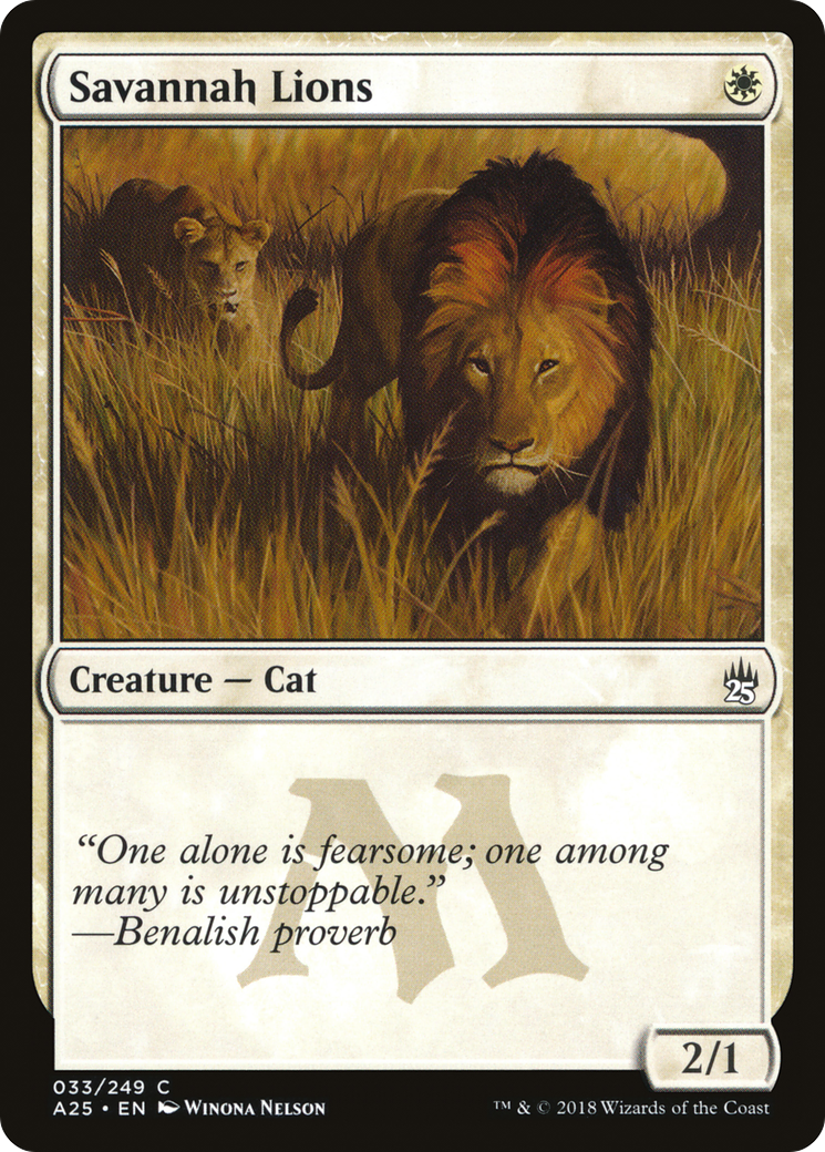 Image of Savannah Lions (A25-033) - Masters 25