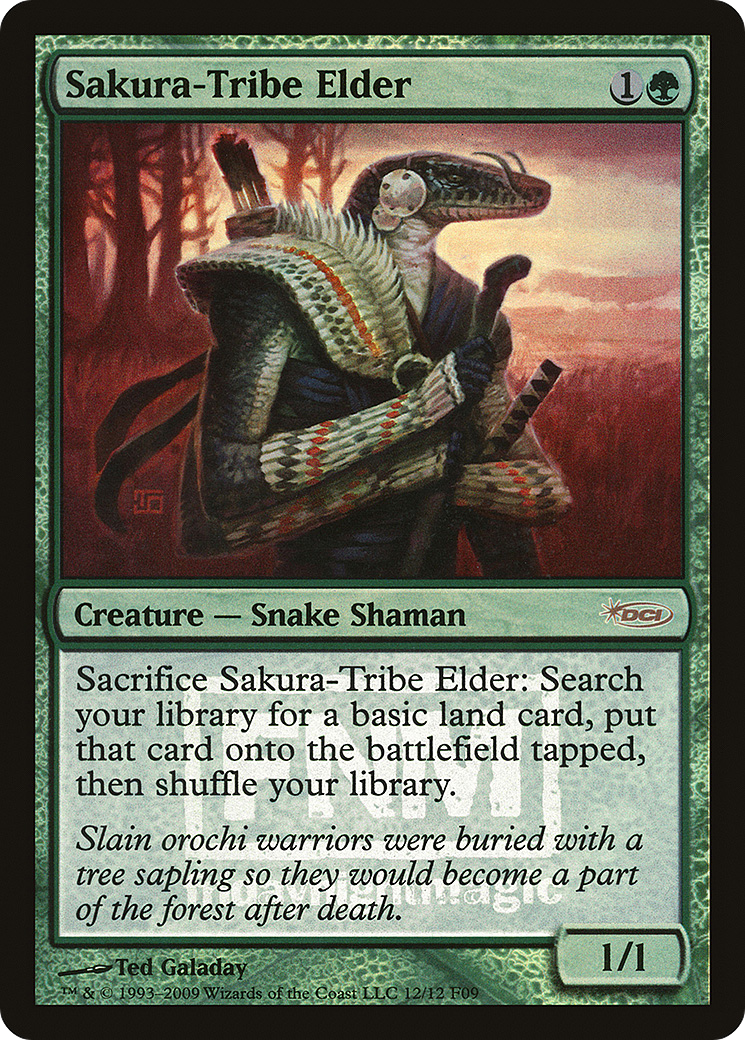 Image of Sakura-Tribe Elder (FNM-) - Friday Night Magic 2009 Foil