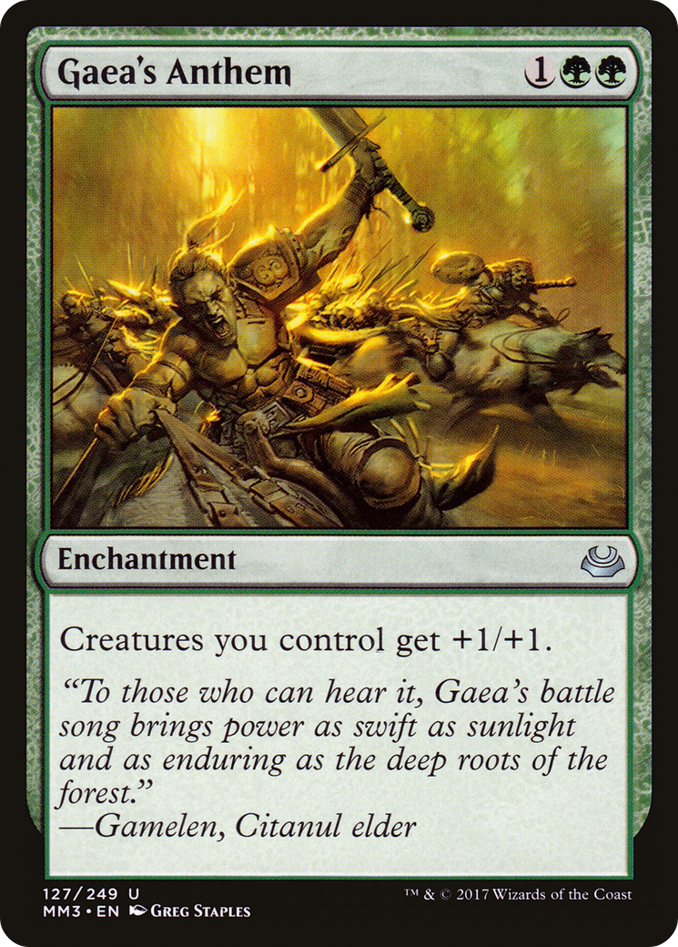 Image of Gaea's Anthem (MM3-127) - Modern Masters 2017