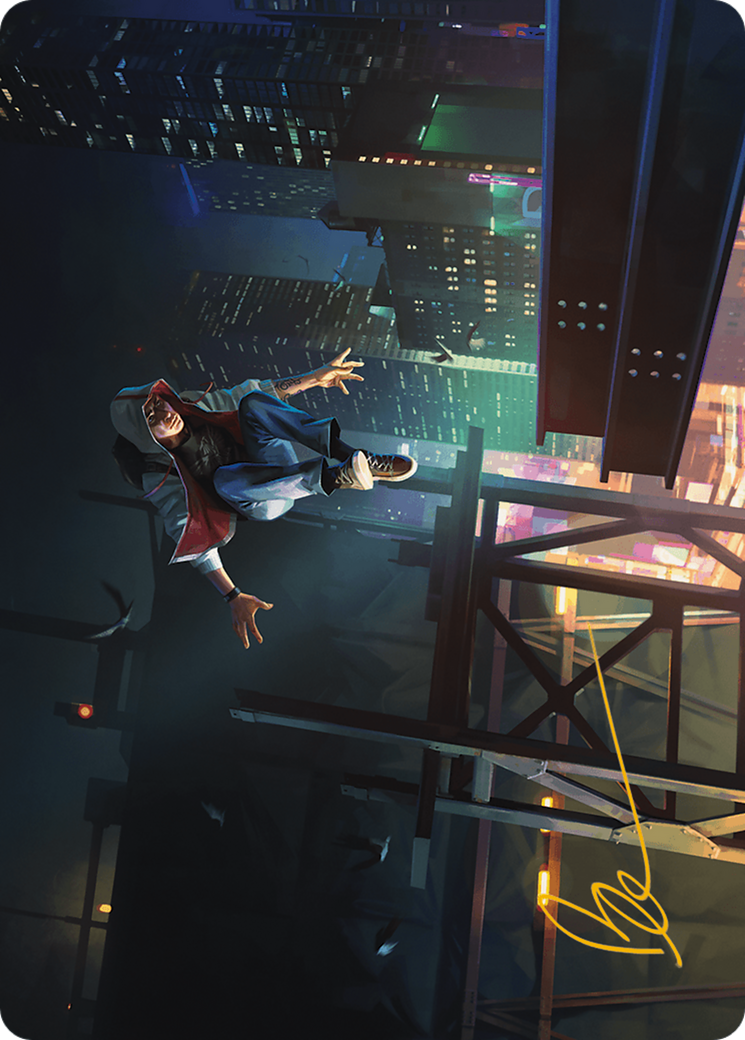 Image of Desmond Miles Art Card (Gold-Stamped Signature) (ASACR-002) - Assassin's Creed Art Series (Borderless)