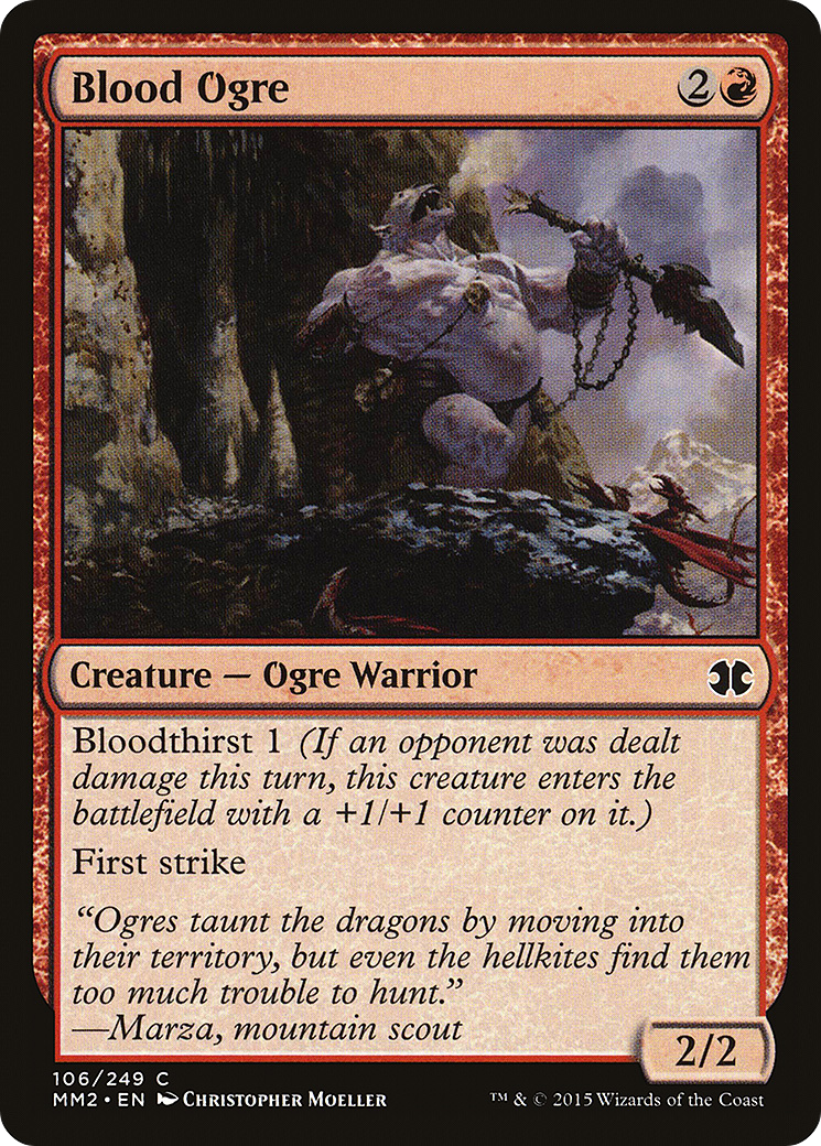Image of Blood Ogre (MM2-106) - Modern Masters 2015