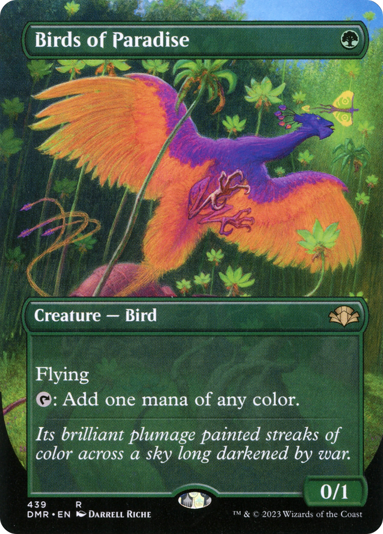 Image of Birds of Paradise (Borderless) (DMR-439) - Dominaria Remastered (Borderless)